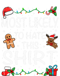 Most Likely To Hate This Family Christmas Softstyle Adult Sport Polo