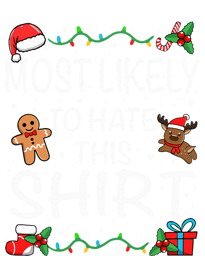 Most Likely To Hate This Family Christmas Softstyle Adult Sport Polo