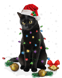 Black Cat Christmas Lights Santa Funny Cat Dad Mom Xmas Legacy Cool Fit Booney Bucket Hat