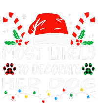 Most Likely To Decorate Her Dog Family Christmas Pajamas Metallic Star Ornament