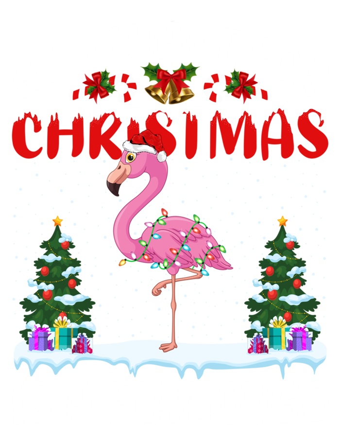 Funny Santa Hat All I Want For Christmas Is A Flamingo Great Gift Sweatshirt