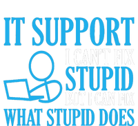 It Support I CanT Fix Stupid Design For Computer Techs Yupoong Adult 5-Panel Trucker Hat