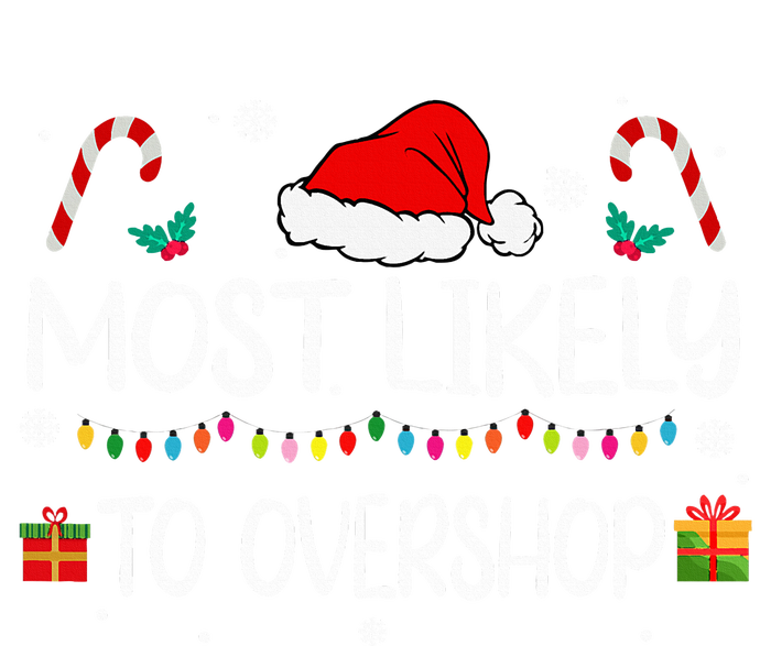 Most Likely To Overshop Shopping squad family Christmas Kids Long Sleeve Shirt