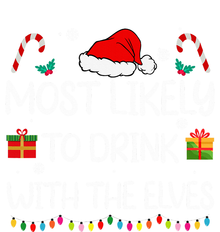 Most Likely to Drink With The Elves elf family Christmas Mesh Reversible Basketball Jersey Tank