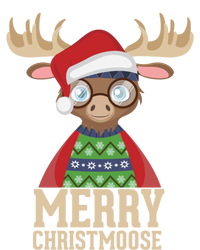 Hipster Moose Santa Hat Merry Christmoose Christmas Great Gift Kids Tie-Dye T-Shirt