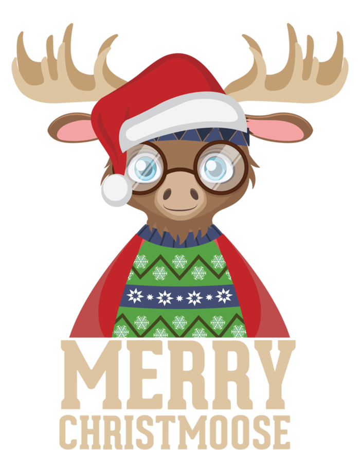 Hipster Moose Santa Hat Merry Christmoose Christmas Great Gift Kids Tie-Dye T-Shirt