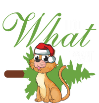 I Do What I Want Cat Wearing Santa Hat Sarcastic Christmas Meaningful Gift T-Shirt