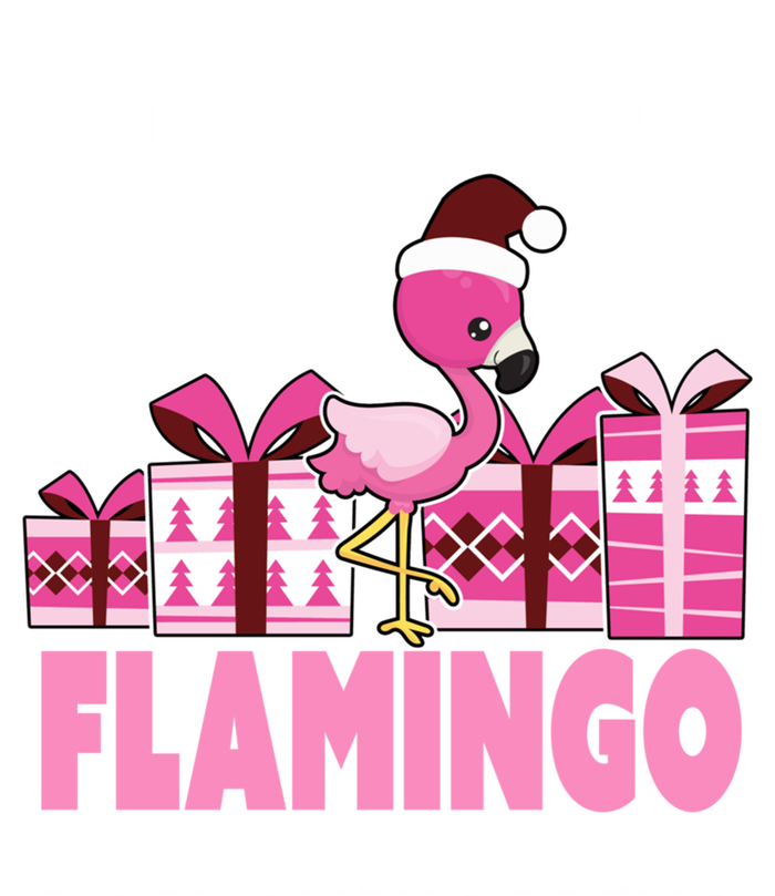 I Just Want A Flamingo For Christmas Flamingo Christmas Cute Gift Insulated Varsity Jacket