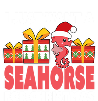 I Just Want A Seahorse For Christmas Christmas Seahorse Gift USA-Made Snowflake Beanie