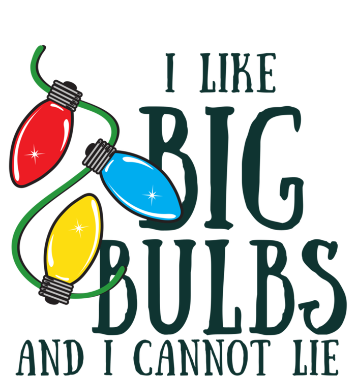 I Like Big Bulbs And I Cannot Lie Funny Christmas Gift Women's Racerback Tank