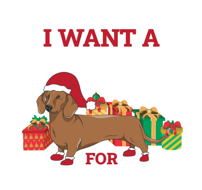 I Want A Dachshund For Christmas Great Gift Kids Tie-Dye T-Shirt