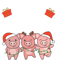 I Want A Pig For Christmas Cute Pigs Gift Sustainable Knit Beanie