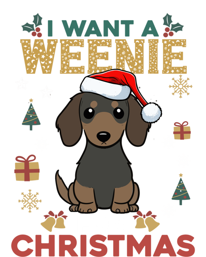 I Want A Weenie For Christmas Dachshund Dog Lovers Pajama Gift T-Shirt