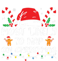 Most Likely To Nap On Christmas Funny Family Christmas 16 in Basic Backpack