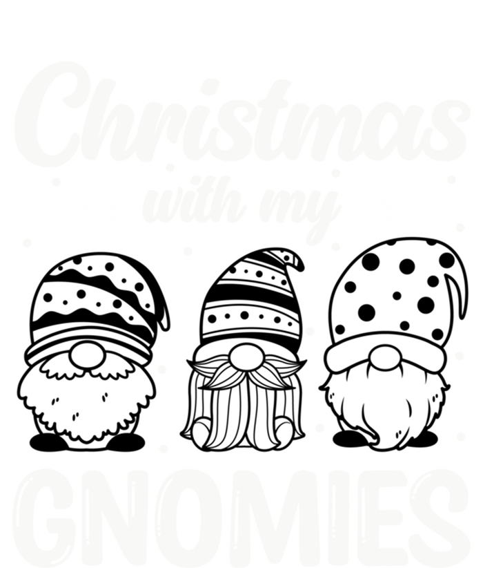 Merry Santa Hat Christmas With My Gnomies Funny Gift Sustainable Knit Beanie