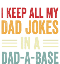 I Keep All My Dad Jokes In A Dad A Base Ladies Essential Flowy Tank