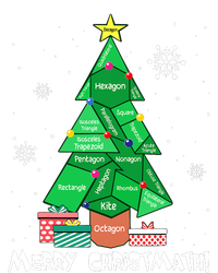 Math Teacher Polygon Christmas Tree Geometry Merry Christmas T-Shirt