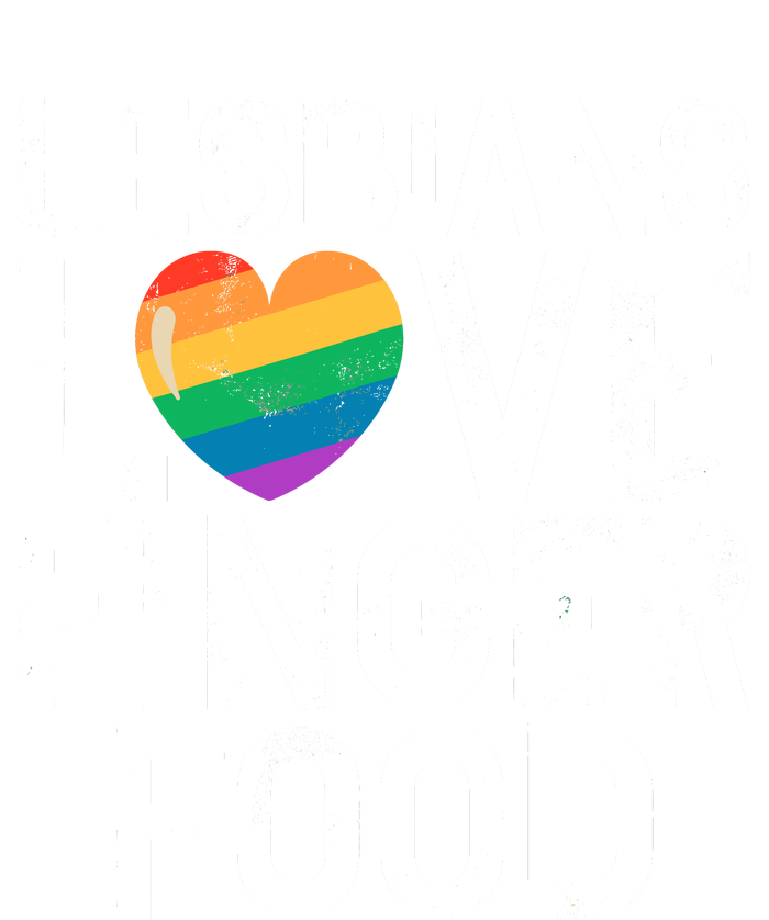 Lesbians Love Finger Food Funny Lesbian Zip Tote Bag