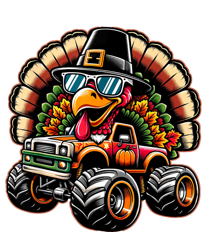 Thanksgiving Turkey Riding Monster Truck T-Shirt