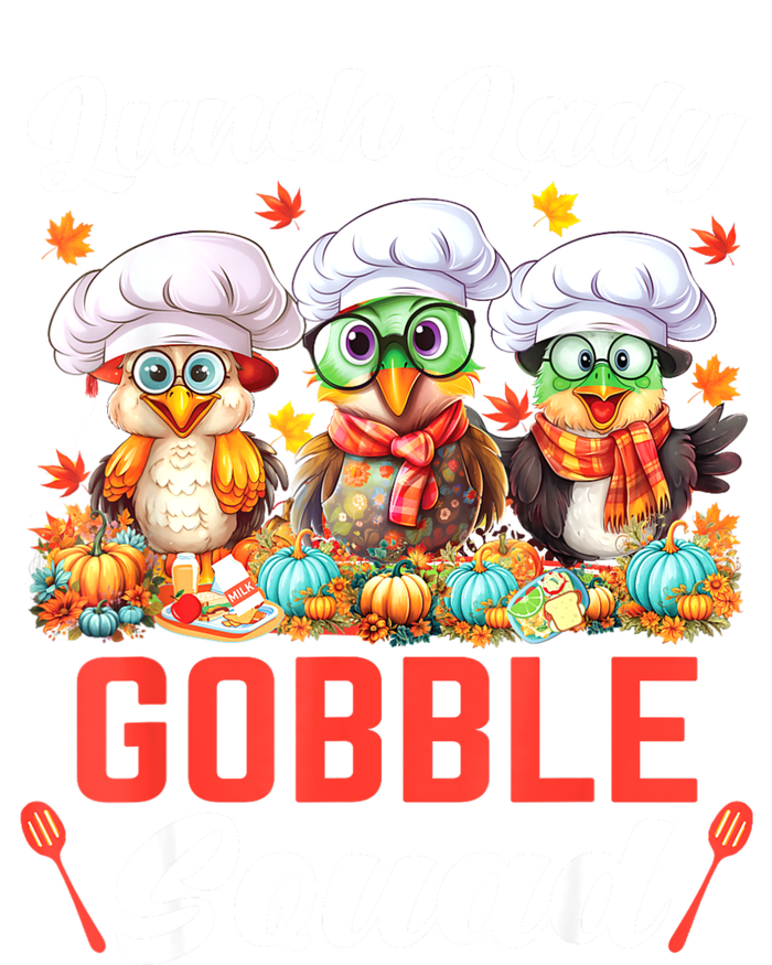 Lunch Lady Thanksgiving Funny Lunch Lady Gobble Squad T-Shirt