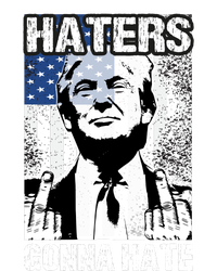 Funny Haters Gonna Hate President Donald Trump Middle Finger Tank Top