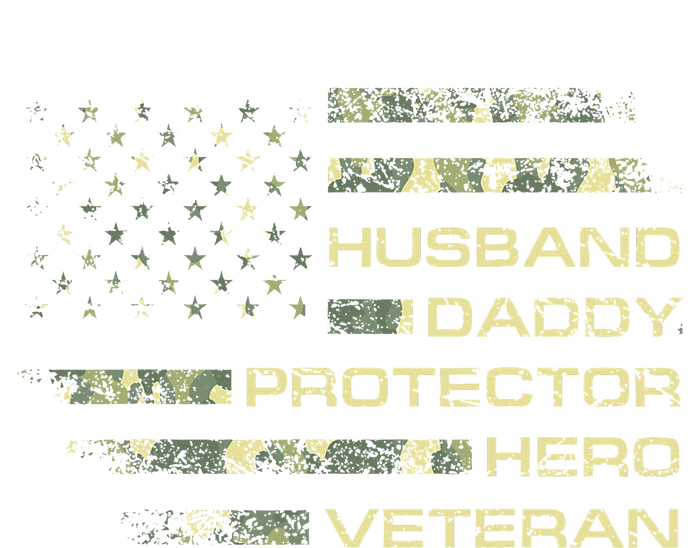 Husband Daddy Protector Hero Veteran Usa Flag Camouflage Dad Women's Long Sleeve Flannel Pajama Set 