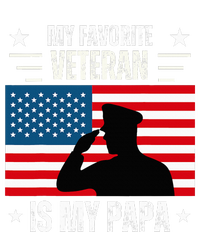 Veterans Day Military My Favorite Veteran Is My Papa Kids T-Shirt