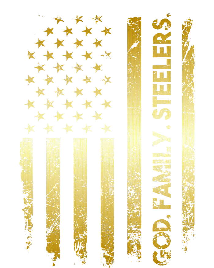 God Family Steelers Pro Us Flag FatherS Day Dad Gift Sustainable Bucket Hat