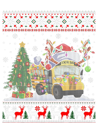 School Bus Driver Reindeer Santa Hat Ugly Christmas Cooling Performance Crew T-Shirt