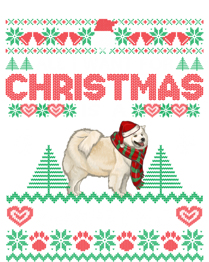 All I Want For Christmas Is A Samoyed Ugly Sweater Xmas Gift Sweatshirt Cinch Pack Bag