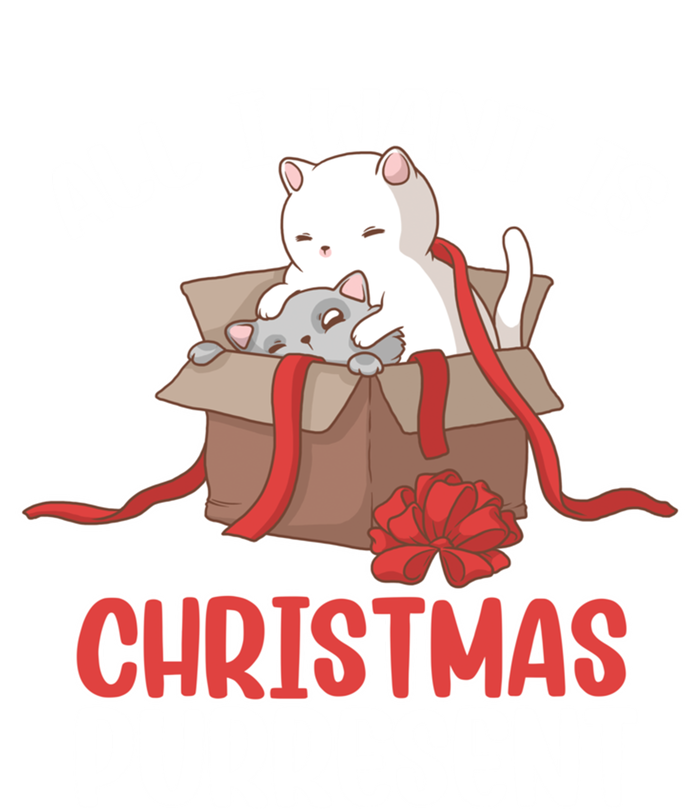 All I Want Is Christmas Purresent Kitten Cat Christmas Gift Women's T-Shirt