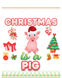 All I Want For Christmas Is A Pig Ugly Sweater Farmer Merry Funny Gift Magnet