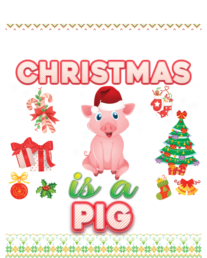 All I Want For Christmas Is A Pig Ugly Sweater Farmer Merry Funny Gift Magnet