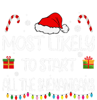 Most Likely To Start All The Shenanigans family Christmas Mesh Reversible Basketball Jersey Tank