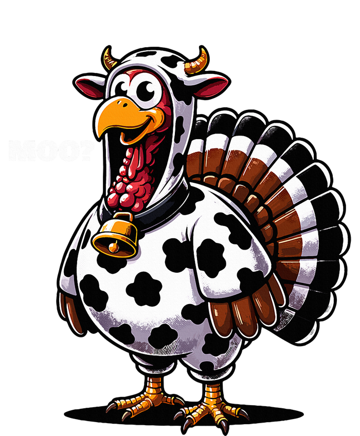 Turkey Moo Funny Thanksgiving T-Shirt