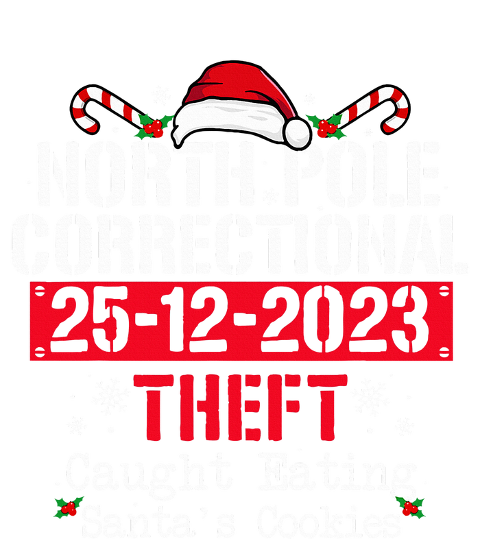 North Pole Correctional Theft Family Matching Christmas Sustainable Beanie