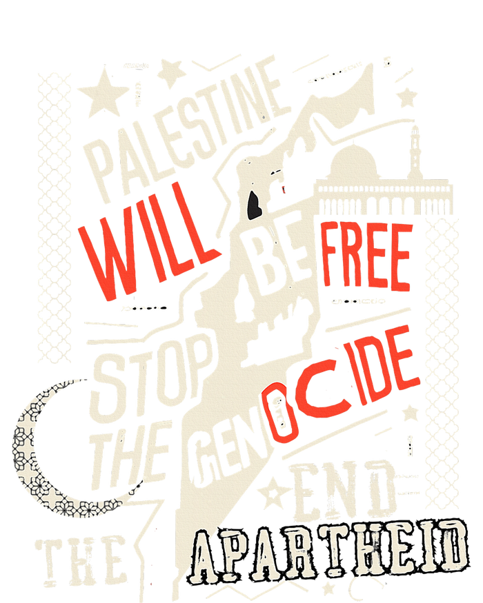 Palestine Will Be Free Stop The Genocide End The Apartheid Coaster