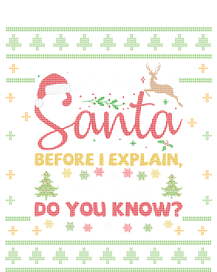 Dear Santa Before I Explain How Much Do You Know Christmas Cute Gift T-Shirt