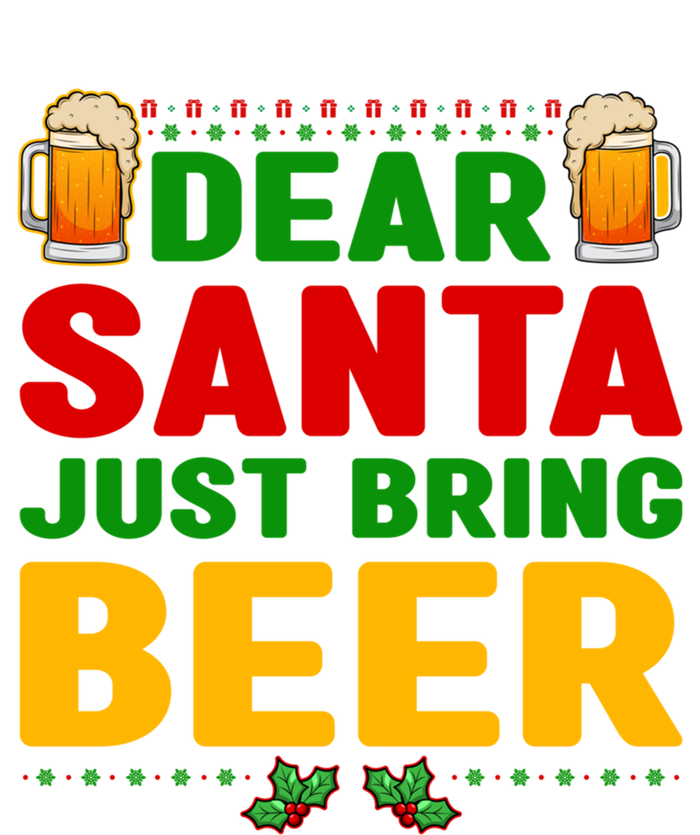 Dear Santa Just Bring Beer Great Gift Women's Racerback Tank