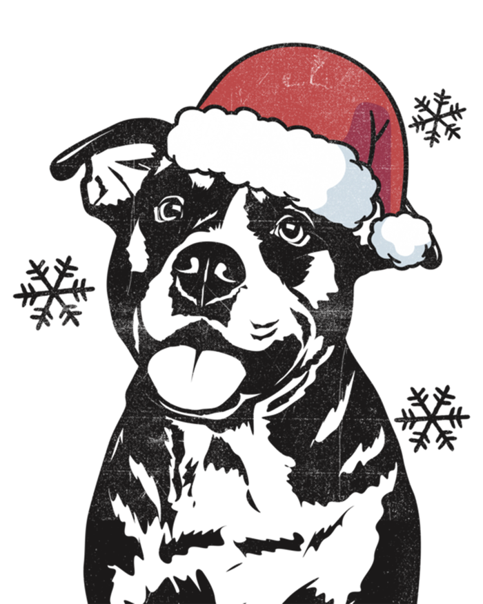 Funny American Bulldog Christmas Santa Hat Xmas Mom Dad Great Gift Bumper Sticker