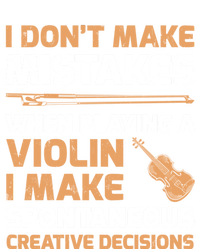 Funny I DonT Make Mistakes When Playing A Violin Gift Striped Beanie with Solid Band