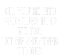 Oh YouRe Into Pronouns Huh? Me Too Let Me She/Them Tiddies Metallic Star Ornament