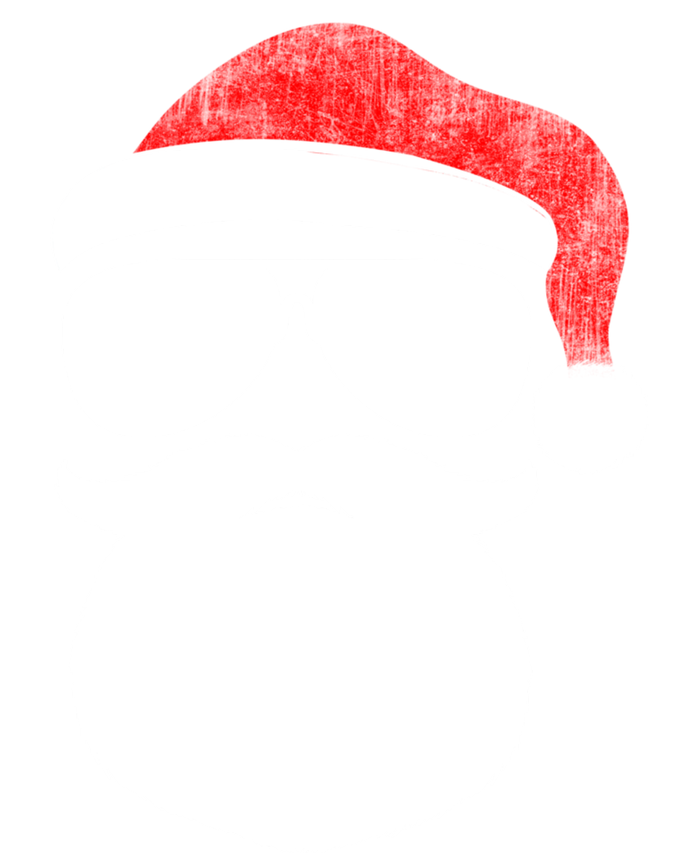 Funny Santa Claus Face Sunglasses With Hat Beard Christmas T-Shirt