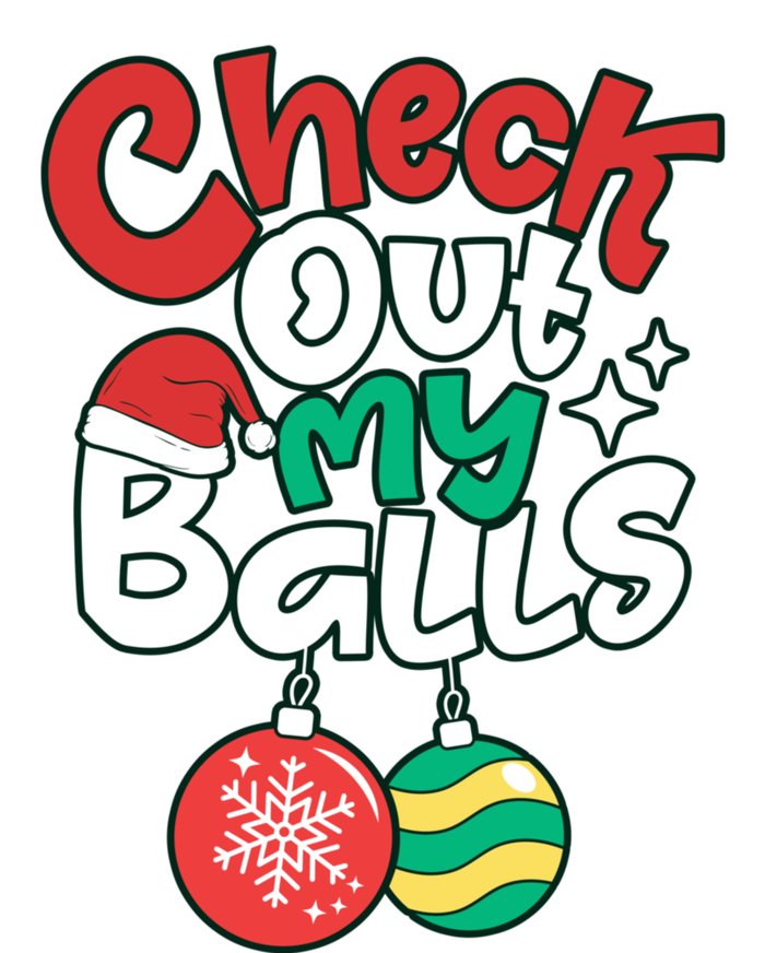 Check Out My Balls Christmas Xmas Sarcastic Joke Kids Sweatshirt