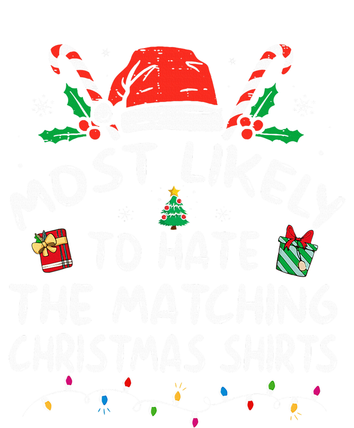 Most Likely To Hate Matching Christmas Funny Family Matching Valucap Bio-Washed Visor