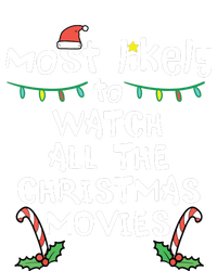 Most Likely Watch Christmas Movie Xmas Family Matching Insulated Varsity Jacket