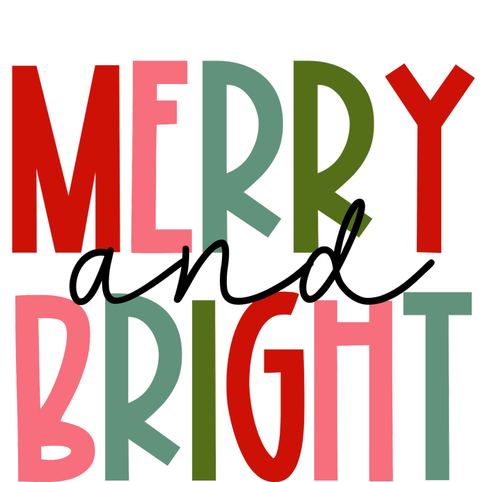 Merry And Bright Christmas Women Girls Kids Toddlers Cute Kids Hoodie