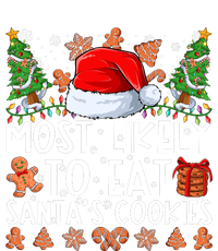 Most Likely To Eat Santas Cookies Christmas Shirts For Family V-Neck T-Shirt