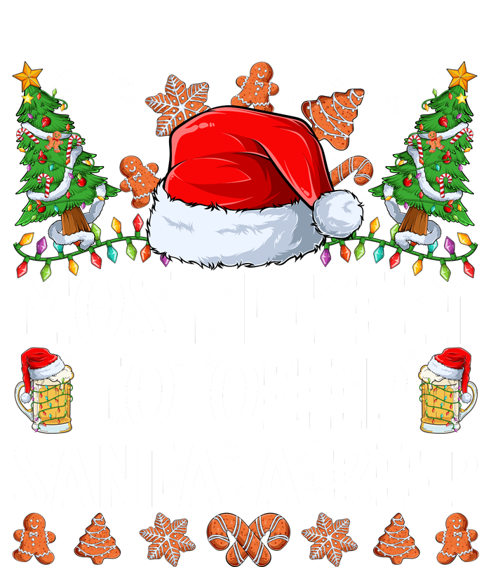 Most Likely To Offer Santa A Beer Christmas Shirts For Family Ladies Essential Tank