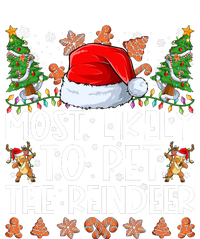 Most Likely To Pet The Reindeer Christmas Shirts For Family Performance Fleece Hoodie